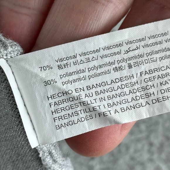 Zara Gray Viscose Blend Sweater For Kids Size 11-12 1206 - Picture 3 of 9